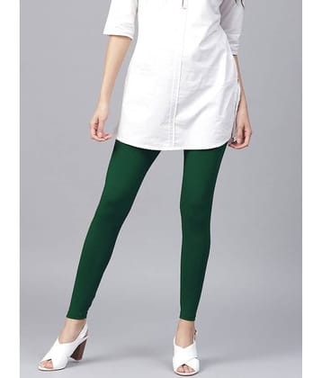 TCG - Green Cotton Blend Women's Leggings ( Pack of 1 )