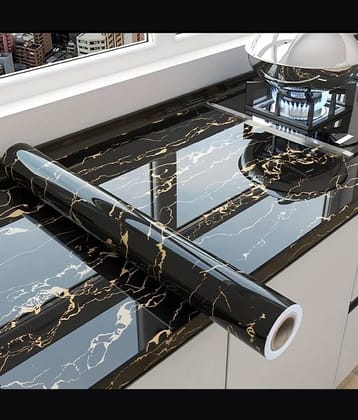 BLACK GOLD MARBAL WALLPAPER