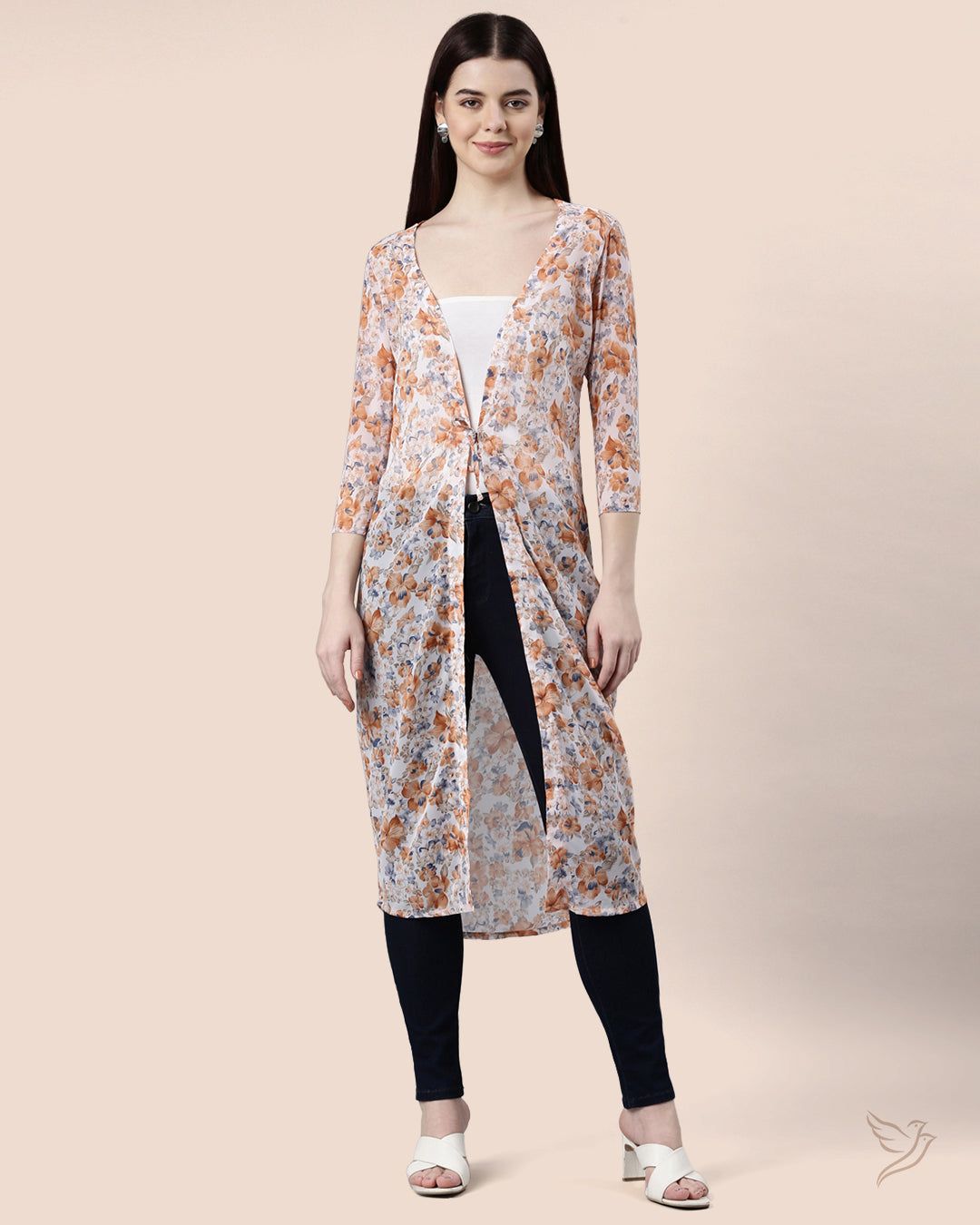 Georgette Shrug-S / Orange Shrug