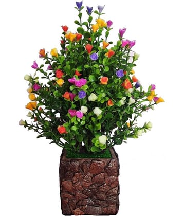 BAARIG - Multicolor Rose Artificial Flower ( Pack of 1 )