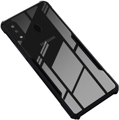 PLUGTECH Slim Shockproof Case | Matte Black Soft | Drop Protection | Precise Cutouts | Premium Mobile Cover for Samsung Galaxy M20