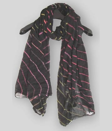 Apratim Black Chiffon Leheria Dupatta