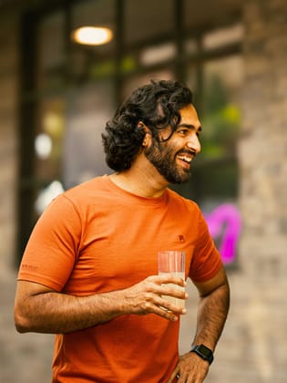 Rust Orange Solid T-Shirt-S / RUST ORANGE