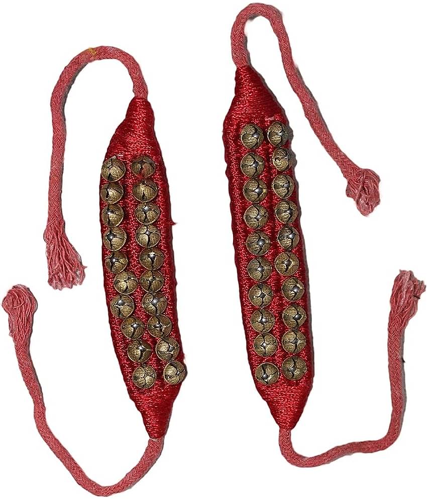 Kaku Fancy Dresses Ghungroo For Kids State Dnace/Western Dance -Copper, Free Size, For Boys & Girls