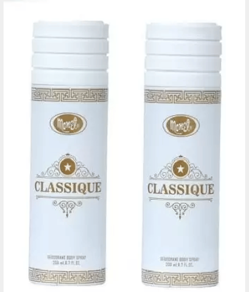 MONET CLASSIQUE Deodorant Spray - For Men & Women  (200 ml each, Pack of 2)