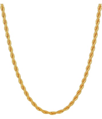 FASHION FRILL Gold Plated Chain ( Set of 1 )