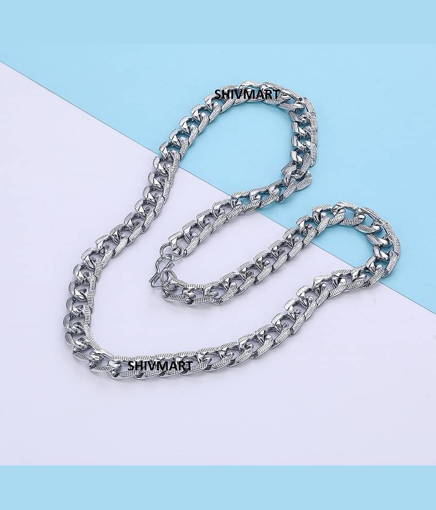 shivmart Silver Plated Chain ( Set of 1 )