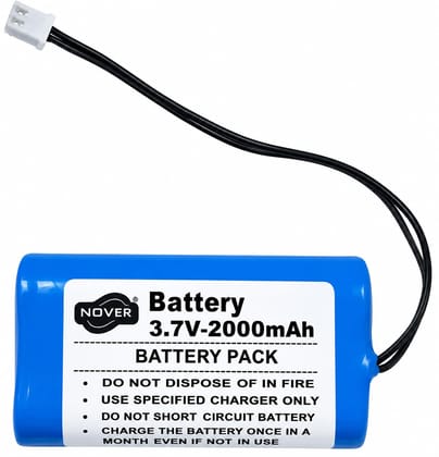 NOVEL 3.7V 2000mAh Li-ion Rechargeable BMS Battery Pack with Protection Circuit, for LED Lights, RC Toys, Bluetooth Devices NOVEL 3.7V 2000mAh Li-ion Rechargeable BMS Battery Pack with Protection Circuit, for LED Lights, RC Toys, Bluetooth Devices