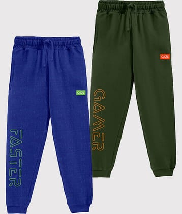 CODEZ Pack of 2 Boys Cotton Blend Trackpant ( Multi )