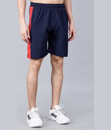 Texfro Navy Cotton Blend Men's Shorts ( Pack of 1 )