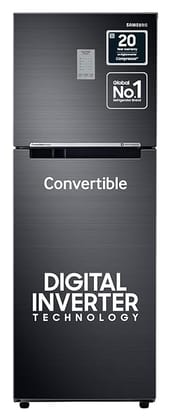 Samsung 236L 3 Star Convertible 3 In 1 Digital Inverter Frost-Free Double Door Refrigerator (RT28C3733BX/HL,Luxe Black 2023)