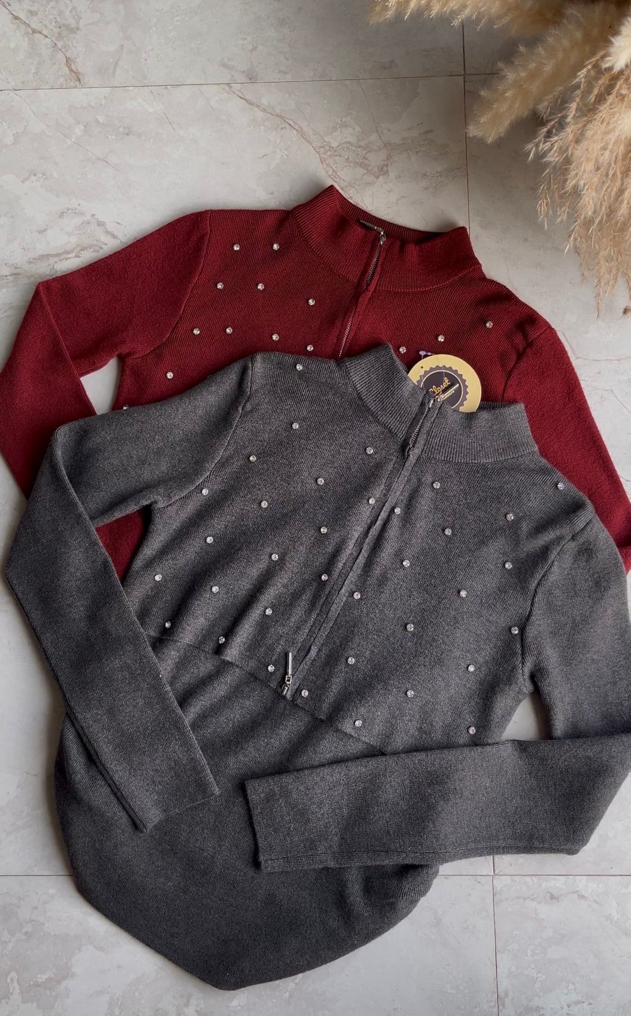Kamakazee zipper pullover-Grey / XS