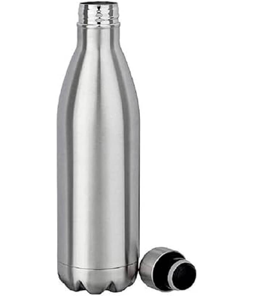 Bluedeal Silver Fridge Water Bottle 500 mL ( Set of 1 )