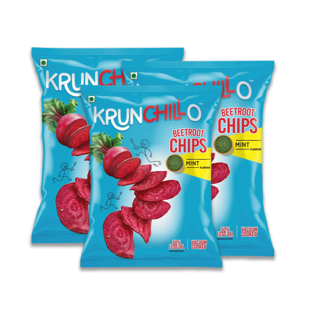 Krunchillo Beetroot Chips Mint, 25 gm - Pack of 6