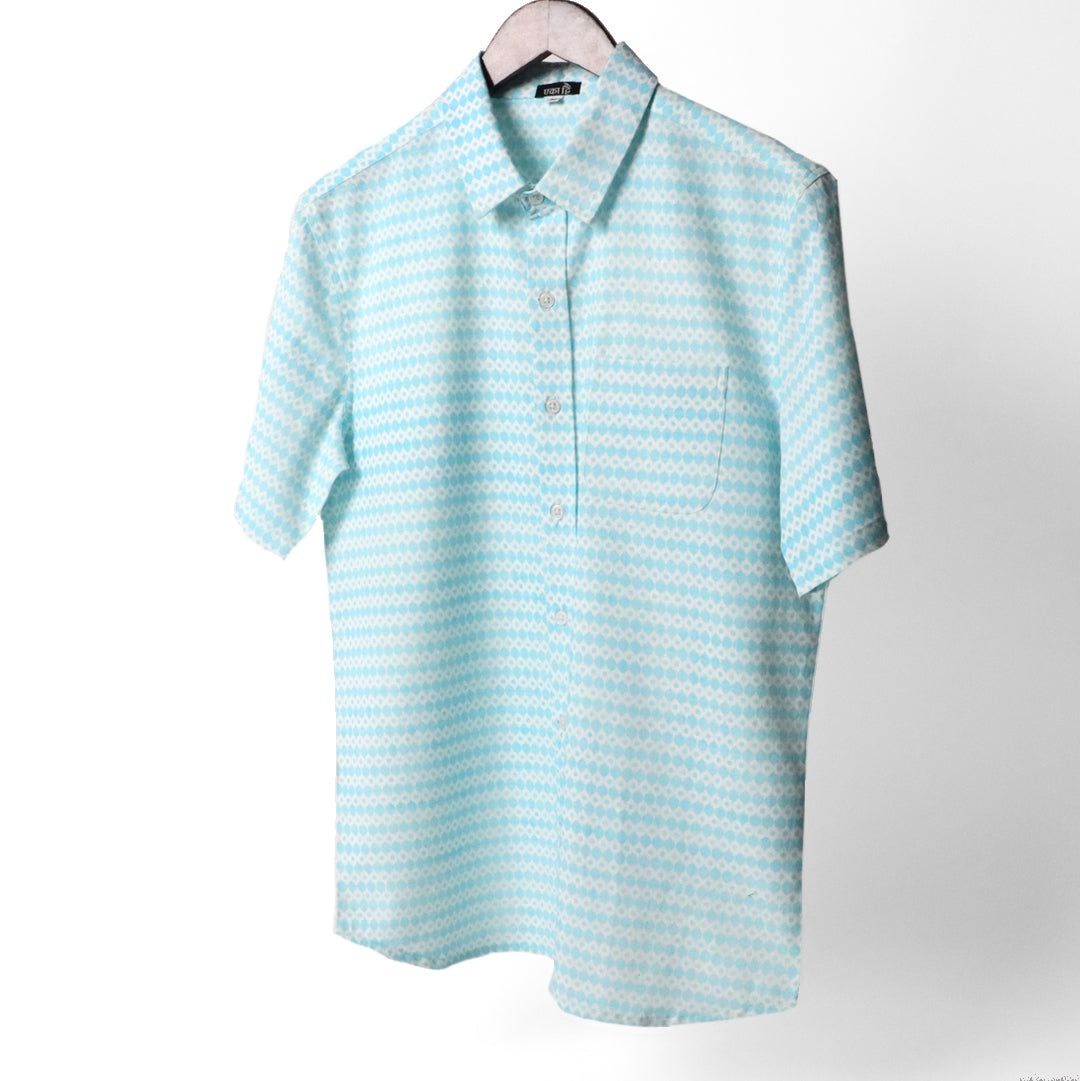 Ikat Blue- Eka Dwi Shirt#15-XS