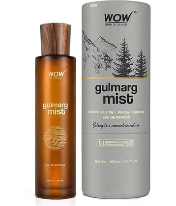 WOW Skin Science Eau De Parfum Gulmarg Mist - Sublime And Earthy All Day Fragrance - Long Lasting & Unisex Perfume