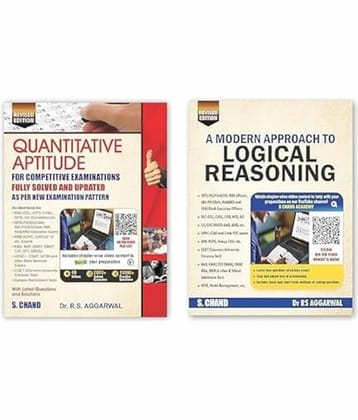 RS AGGARWAL 2025-26 EDITION Quantitative Aptitude & Logical Reasoning COMBO SET