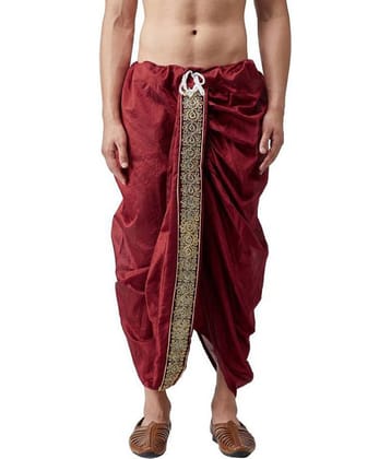 GN hub Maroon Dhoti