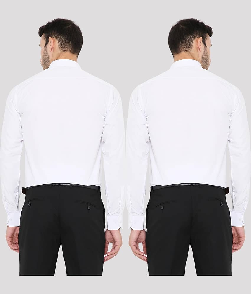 Maharaja - Multi Polyester Slim Fit Men's Formal Shirt ( Pack of 2 )