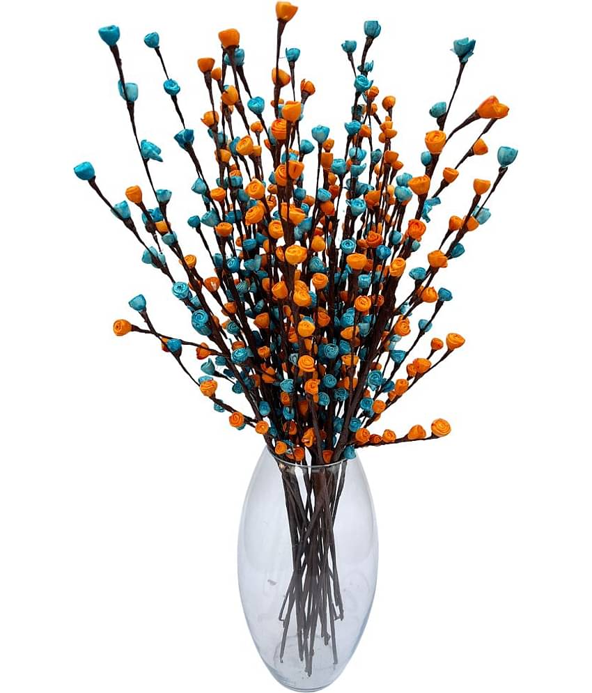 Fab n Style - Multicolor Rose Artificial Flowers Bunch ( 15 Sticks )