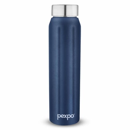 PEXPO Stainless Steel Fridge Water Bottle | 1000ml, Denim Blue | Eco-Friendly Water Bottle Suitable For Adults & Kids