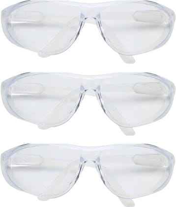 Sun100 Men's and Women's Safety Goggles (Pack of 03) Safety Goggles