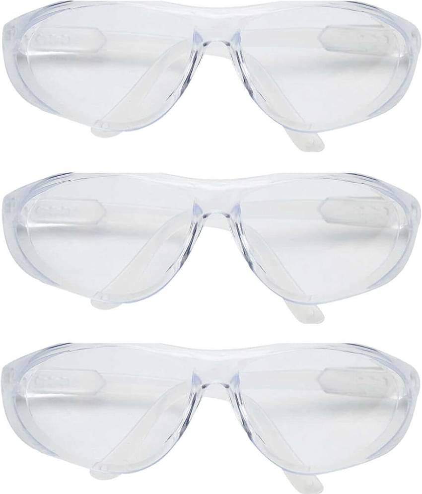 Sun100 Men's and Women's Safety Goggles (Pack of 03) Safety Goggles