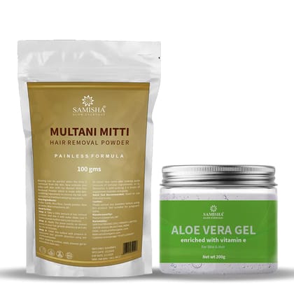 Natural Hair Removal Combo (Hair Removal Powder+Aloe Vera Gel) Natural Hair Removal Combo (Hair Removal Powder+Aloe Vera Gel)