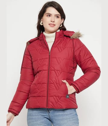 VERO AMORE - Polyester Maroon Parka Jackets Pack of 1