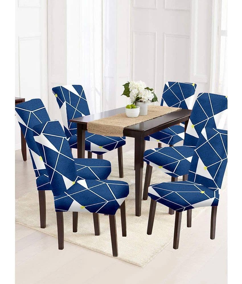 Cortina - 1 Seater Polyester Chair Cover ( Pack of 4 )