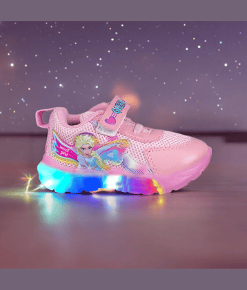 GLOBIN - Pink Girl's LED Shoes ( 1 Pair )
