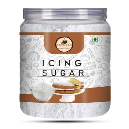 Brew Lab Icing Sugar Best used for Baking, Frosting, Glazing, Filling, Thickening Cakes and Desserts | Baking Decorative Icing Sugar-250 gm