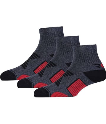 RC. ROYAL CLASS - Cotton Men's Colorblock Black Low Cut Socks ( Pack of 3 )