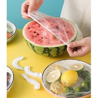 Kudos Kitchen Wrap Seal Fresh Keeping Caps Fresh Keeping Covers, Stretchable Food Covers (100PCS)