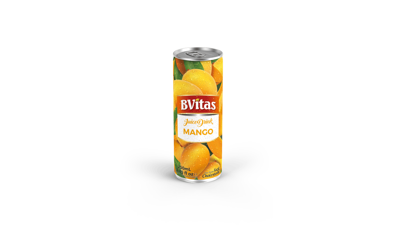 Bvitas Mango Juice Drink - 250 ml (Pack of 12)