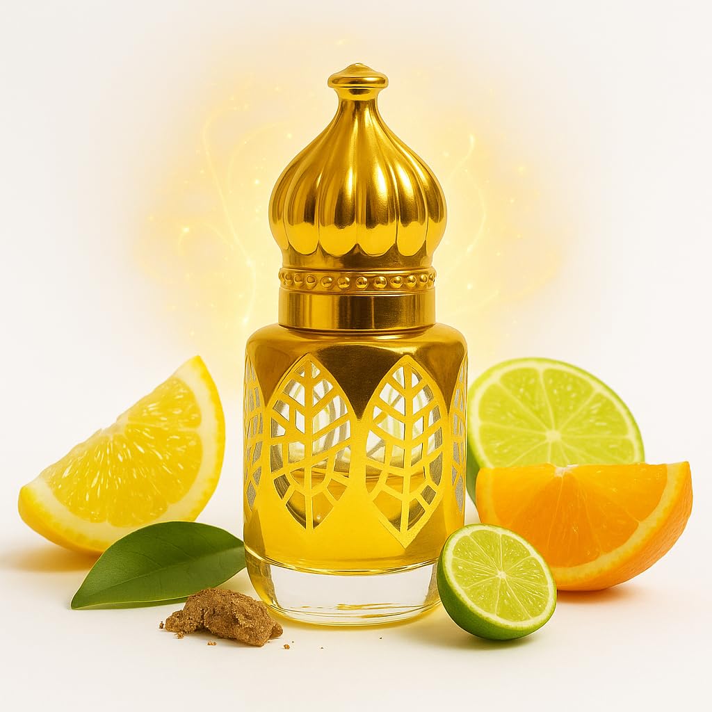 Lemon Attar | Nimbu Fragance - Fresh & Long Lasting Lemon Fragance for Men & Women | Alcohol-Free by LinBerlin