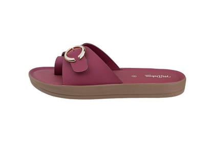 My Debon DL3580 Cherry Ladies Fashionable Semi Covering  Synthetic Leather Sandal  - UK 6