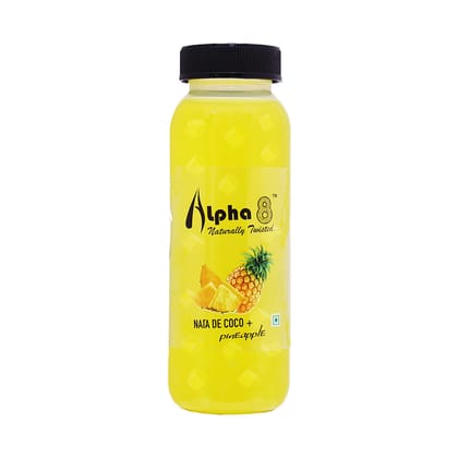 Alpha 8 Pineapple Juice With Nata De Coco, 200 ml - Pack of 12