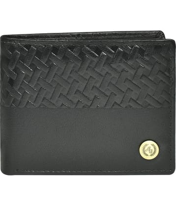 Ajanta Black 100% Leather Men's Regular Wallet ( Pack of 1 )