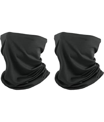 THRIFTKART - 2PC Bandana for Men & Women, un Protection, Super Soft, Breathable, Comes with Cool Lightweight, Windproof, Breathable Material, Fishing Hiking Running Cycling, Black (PACKE OF 2)