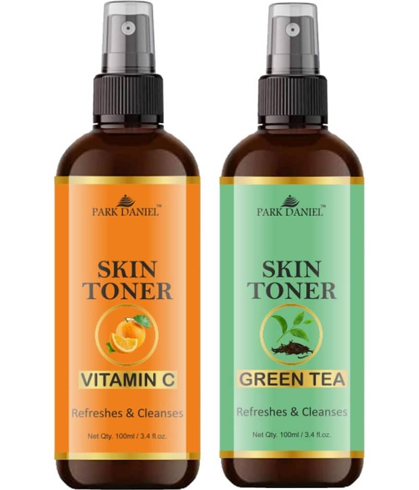Park Daniel   Vitamin C & Green Tea Skin Toner -  For Men & Women Astringent 200 mL Pack of 2