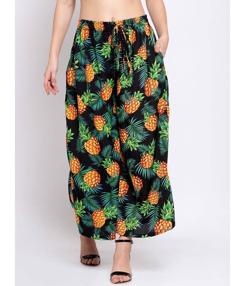 Klotthe Multicolor Cotton Straight Women's Palazzos ( Pack of 1 )