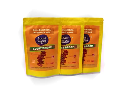 BOOST BADAM – Healthy Roasted Badam Super Saver 3 Combo