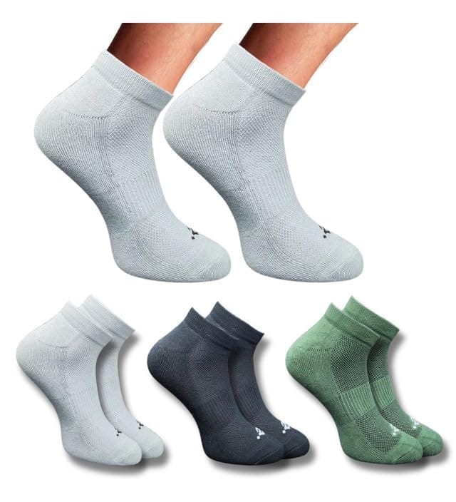 3_Pair Set Unisex Casual Cotton Printed Low Cut Socks (Multicolor)