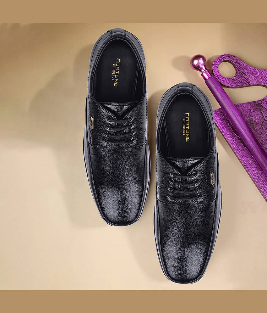 Liberty Black Men's Derby Formal Shoes