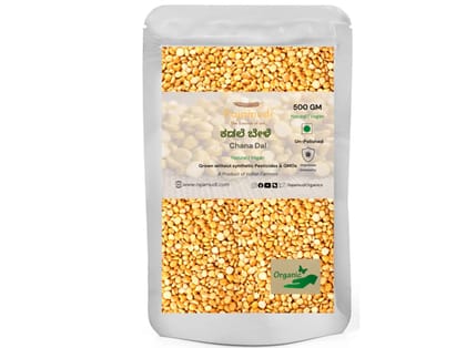 Rajamudi Organics Organic Channa Dal - 500 Gram