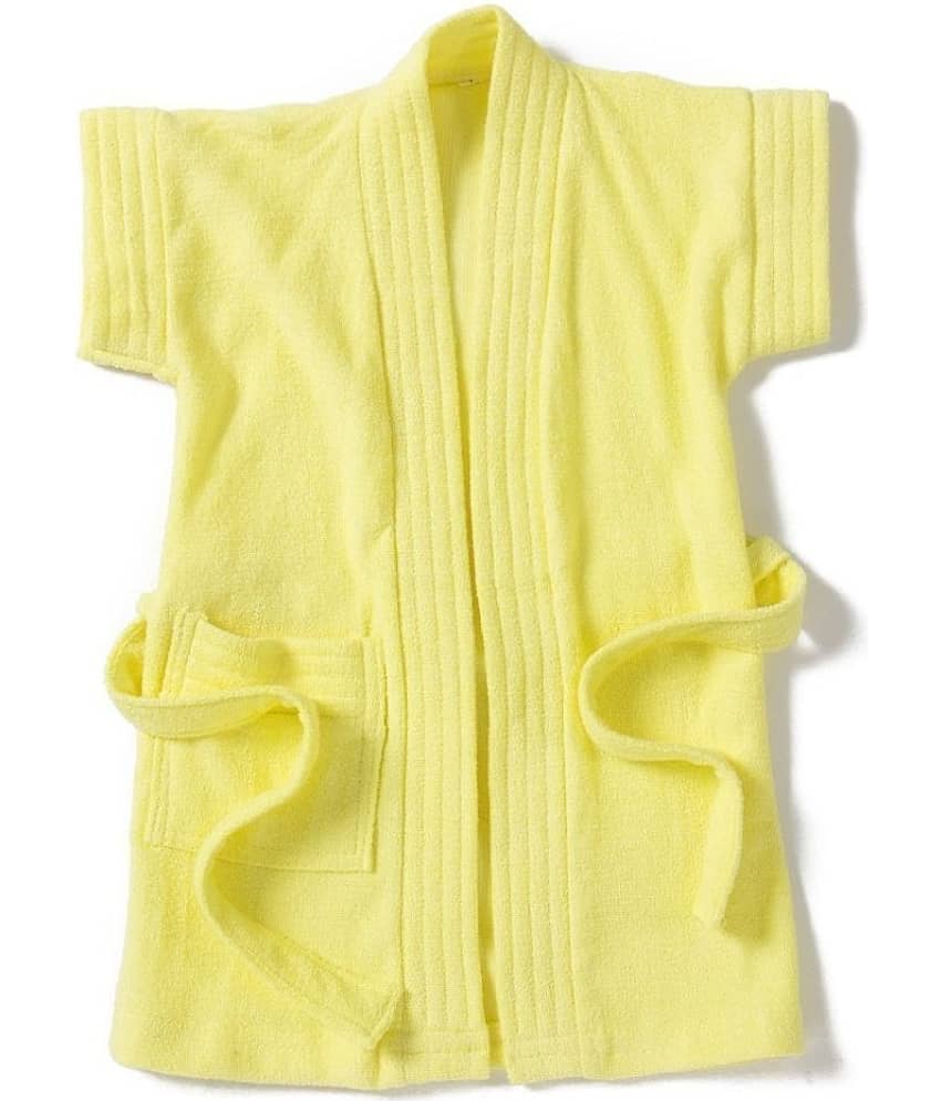AURAPURO Terry Cotton Soft Dressing Gown Bath Robe for Baby Boys Girls