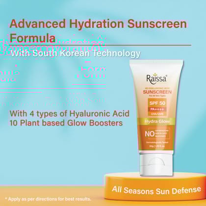 Raissa SPF 50 Sunscreen Face Cream - No Silicones, No Oxybenzone