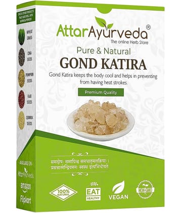 Attar Ayurveda Gond Katira Pure (Edible Gum) - (200 grams) | High Cooling Properties | Nutrition Food |
