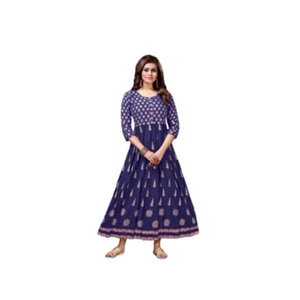 Ajrakh Dee Cee Flared Kurti Size-L